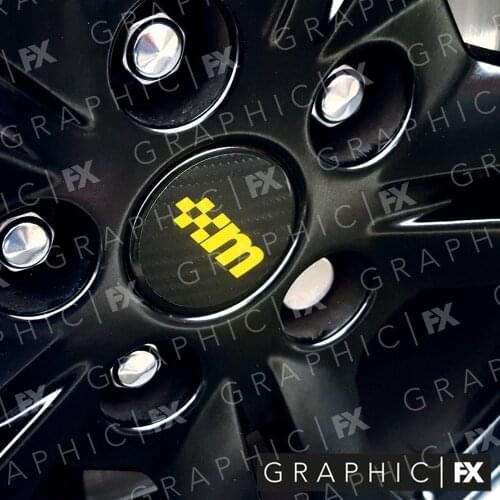 For x8 Mountune Wheel Centre Cap RS Logo Vinyl Decals - Stickers