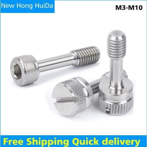 Short Head Anti-drop Screw Half-thread Loose Bolt 304 Stainless Steel M3 M4 M5 M6 M8 M10