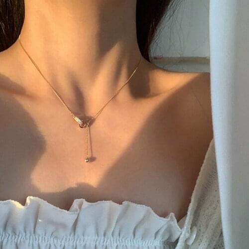 VENTFILLE 925 Sterling Silver Elegant Temperament Female Inlaid Full Diamond Ins Necklace