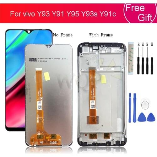 For vivo Y93 LCD Display Touch Screen Digitizer Assembly With Frame for vivo Y91 Y95 Y93s Y91c Screen Replacement repair parts