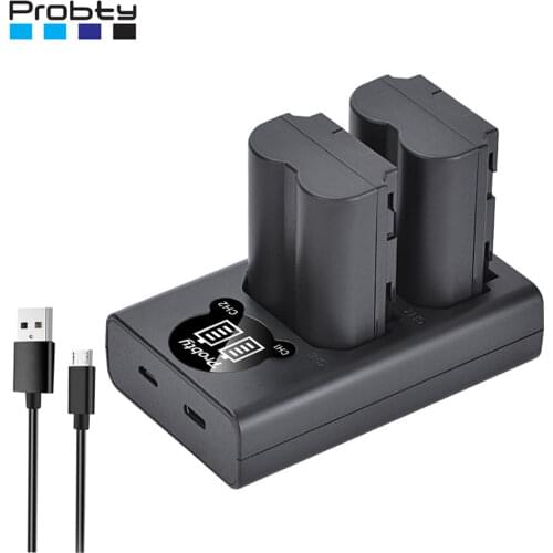 Probty 2600mAh NP-W235 NP W235 Camera Battery+ LED USB Dual Charger for Fujifilm Fuji X-T4, XT4 camera