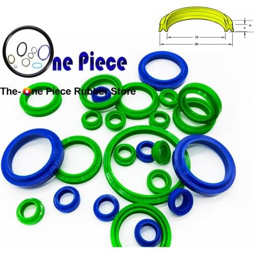 20PCS DHS Wiper seal ID=8-20mm Dust ring double lip seal hydraulic cylinder parts industry Polyurethane DH Rubber scraper ring