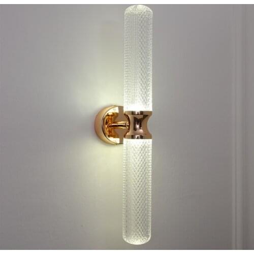 Art Hardware Acrylic Household Wall Lamp Aisle Living Room Dining Room Bedroom Bedside Nordic Background Decorative LED Lighting