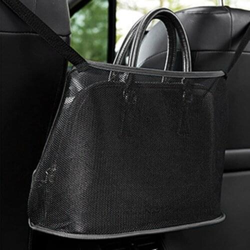 Car Mesh Net Pocket Handbag Holder Oxford Cloth Vehicle Auto Documents Phone Purse Valuable Items Storage Hanging Organizer