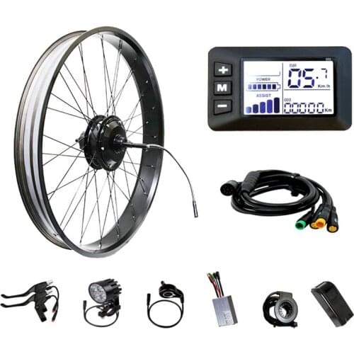 48V 1000W Electric Bicycle snow bike conversion kit Rear Rotate wheel hub Motor with G51 display Free Tax
