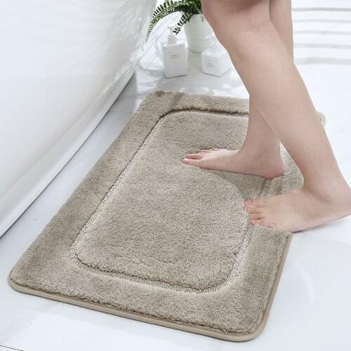 Rectangle Bath Mat Washable Anti-Slip Geometric Bathroom Carpets For Toilet Floor Strong Water Absorption Rug Mats Home Decor
