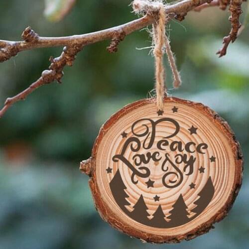 Peace, Love, Joy, Faith, Hope and Blessed Christmas Ornament Laser Cut Ornament Set DIY Gift Christmas Accessories Fall Decor