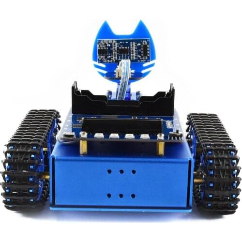 Waveshare KitiBot Starter Tracked Robot Building Kit Based on BBC micro:bit V2/ micro:bit original version, or Acce Kit only