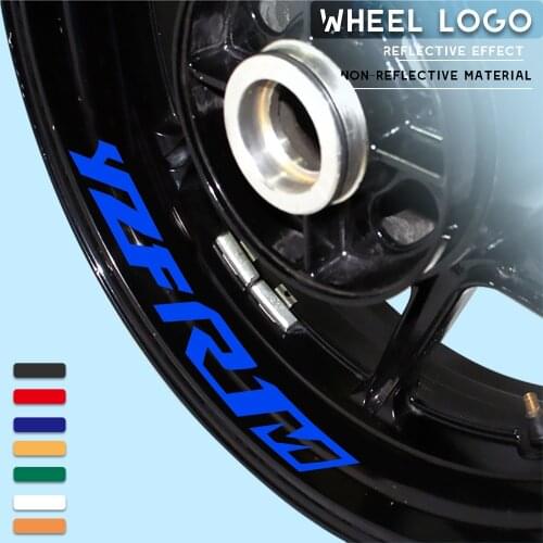 New motorcycle wheel sticker waterproof reflective wheel decals rim decoration logo for YAMAHA YZF R1M
