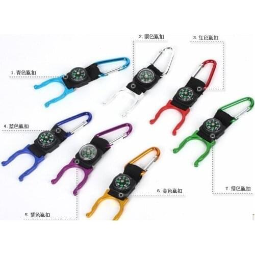 Kettle buckle mineral water bottle buckle fast hanging with compass water bottle buckle climbing buckle equipment outdoor