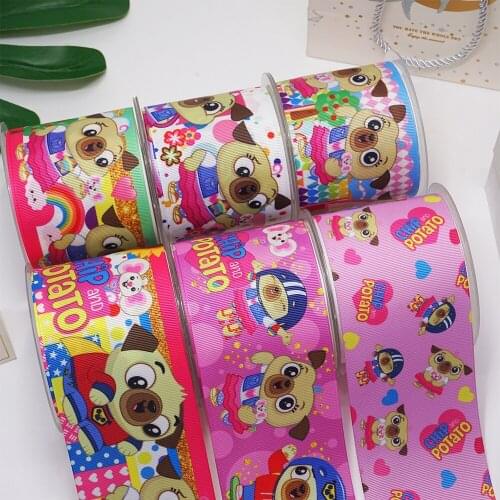 DIY Handmade Materials Printed Grosgrain Ribbon 50 Yard Per Size 54808