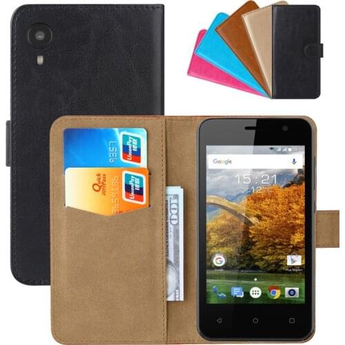 Luxury Wallet Case For Fly Stratus 9 (FS409) PU Leather Retro Flip Cover Magnetic Fashion Cases Strap