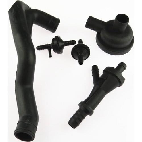 SCJYRXS 5pcs 1.8T Crankcase Breather Hose + Pump Purge Valve Kit For Passat B5 Golf MK4 058133753B 06A103221AH 06A129101D