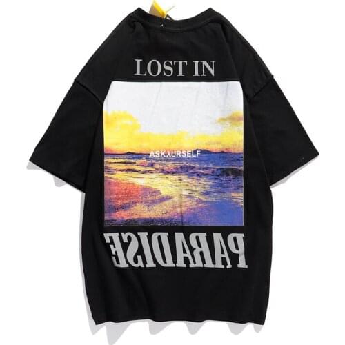 ASK 3M Reflective Oversize Casual Summer Tshirts Men and Women Short Sleeve Streetwear Loose Cotton T Shirt