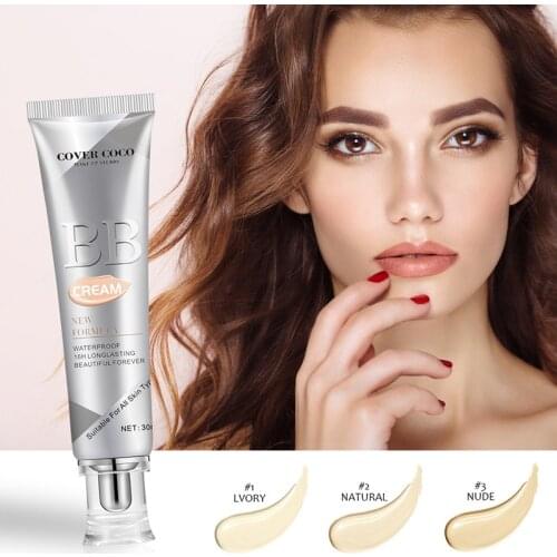 Longlasting Makeup Moisturizing BB Cream Hidden Pores Sun protection Waterproof Makeup Base Foundation Even Skin Tone Face Cream