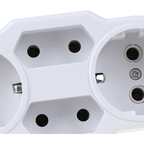 Plugs Adapter Multiple plugs Distributor Type Conversion Socket Power Adapter Multiconnectors 4 -fold Euro connectors EU