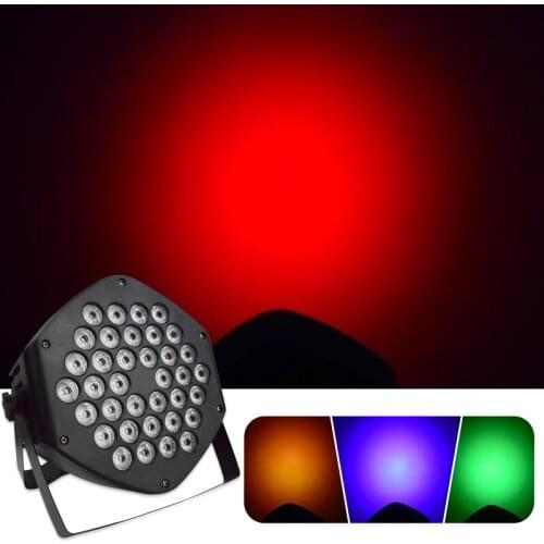 YSH Led RBGW Strobe 36 Par Lamp DJ Disco Sound Control Stage Light for Night Club Bar KTV Party Lighting