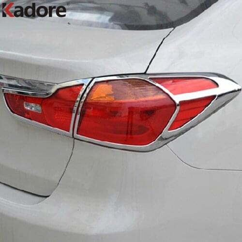 For Kia Cerato K3 Forte 2012 2013 2014 ABS Chrome Rear Back Light Lamp Cover Trim Tail Light Sticker Frame Car Accessories