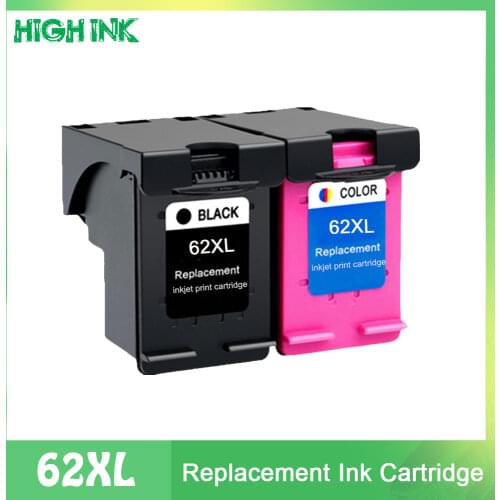 62XL Refilled Ink Cartridge Replacement for hp 62 XL hp62 for HP Envy 5640 OfficeJet 200 250 5540 5740 5542 7640 printer