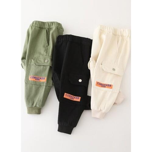 IENENS 1-7Y Kids Trousers Children Clothes Fashion Long Pants Boys Clothing Trousers Silm Clothes Trousers Casual Trousers