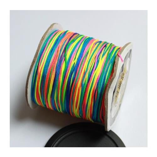 0.6mm 98meters/Roll Chinese Knot Beading Nylon Cord Thread Macrame Rattail Bracelet Braided String Rope CD-13