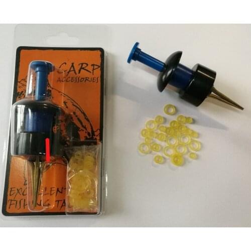 1PCS Wise Tackle Pellet Bander Tool+ Micro Bait Bands -for Coarse Fish Carp Terminal Tackles