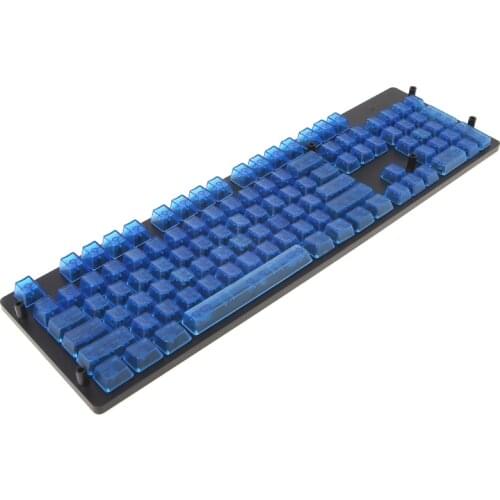 104 Keys Transparent ABS Blank Keycaps For OEM MX Switches Gaming Keyboard P9YA