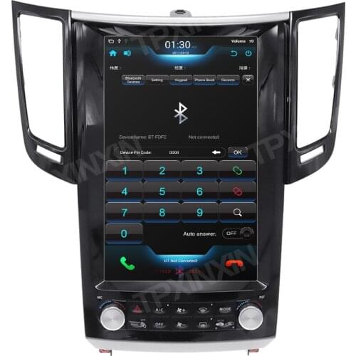 128G For Infiniti FX25 35 37 QX70 Tesla Style Android9 Car GPS Navigation Headunit Multimedia Player Auto Radio Wireless Carplay