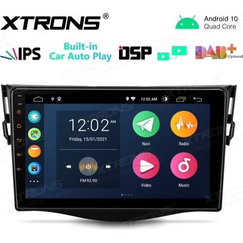 9" Android 10.0 OS Car Multimedia System Player GPS Radio for Toyota RAV4 2006-2012 with Built-in DSP Function & Full RCA Output