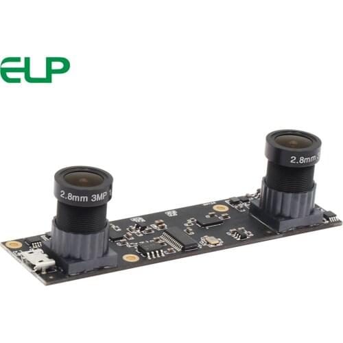 ELP 2MP 1/3" Aptina AR0330 CMOS UVC OTG binocular stereo vision camera for AR Augmented Reality