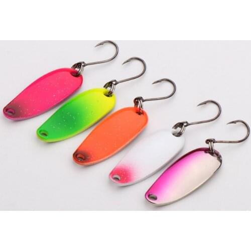 2PCS 1.8g 2.5g 3.5g Metal Spoons Lure Spinner bait Swimbait Vibrating Jigging Fishing Lures Hard Baits Bass Fishing Tackle pesca
