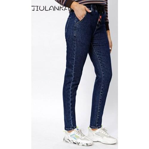 Womens jeans woman high waist Stretch Straight Jeans Blue Womens pants Jean Fashion streetwear women clothing woman trouser