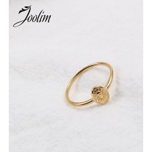 Joolim High End 18K Gold PVD 2021 New Small Honeybee Rings for Women Stainless Steel Jewelry Wholesale