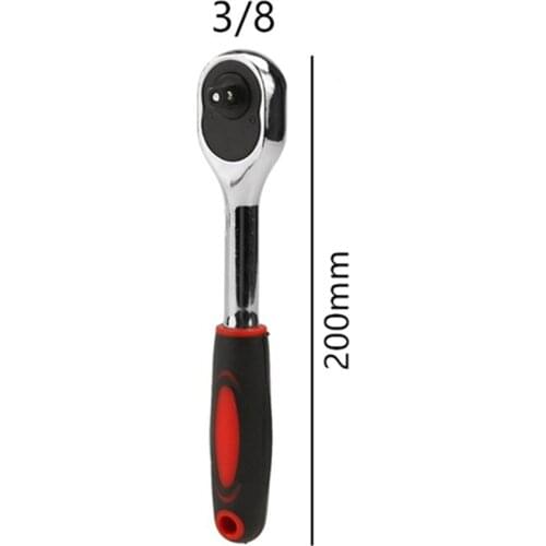 3/8 Ratchet Wrench 24 Teeth Anti Rust High Torque Two-way Spanner Key Socket Drive Hand Tool for Auto Car Repair Factory 4S Shop