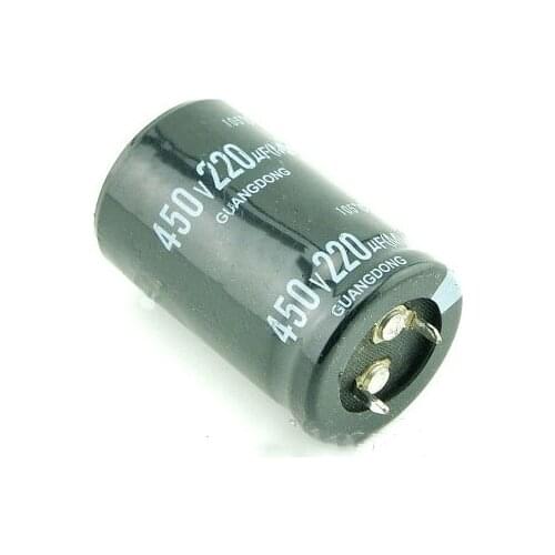 10pcs/lot Electrolytic capacitors 450V 220UF 220uf 450v 25*40mm