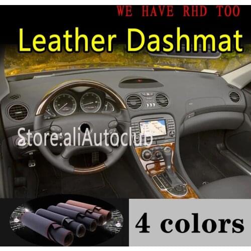 For Mercedes-Benz SL Class AMG R230 G5 2002-2011 SL350 SL500 SL63 SL65 Leather Dashmat Dashboard Cover Dash Mat Sunshade Carpet