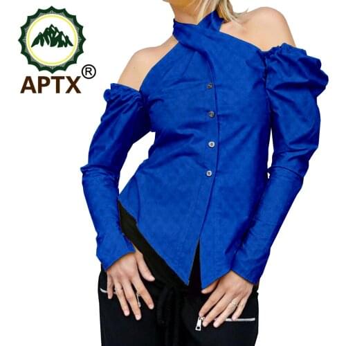 Summer fashion Bohemian party shirt blouse off shoulder cropped Jacquard top twisted collar TA2124001