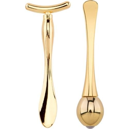 Mini Eye Massage Stick Anti Eye Pouch Dark Circles Massager for Eyes Care Tools T-shape Face Lifting Thin Face Magic Stick