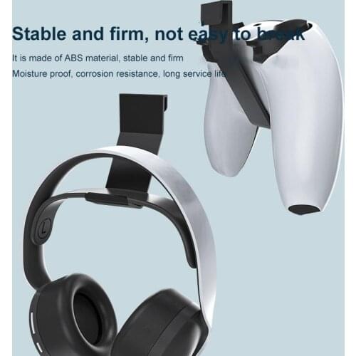 Headphone Wall Mount Holder Bracket Hanger Storage Stand For PS5 Earphone Hook Holder Host Headset Support Hook Console Gamepad