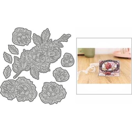 New Classic Rose Flower Craft Embossing Mold 2021 Metal Cutting Dies for DIY Decorative Scrapbooking Album Card Making No Stamps