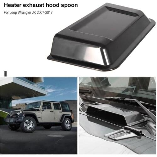 Plastic Cowl Heater Air Intake Hood Scoop Vent Cover Cap Rain Shield for Jeep Wrangler TJ JK 98-18 2007-2017 Auto Accessories