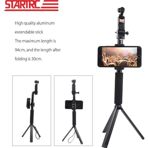 Startrc DJI Osmo Pocket Accessories Mobile Phone Holder Mount Set Fixed 94cm Stand Bracket for Dji Osmo Pocket Handheld Camera