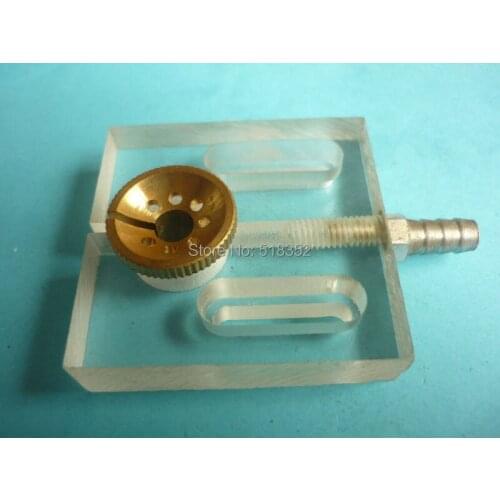 50x50x12mm Water Jet Panel/ Water Spray Cooling Plate with Brass Nozzle OD18mm x ID10mm of EDM Wire Cut High Speed Machine Parts