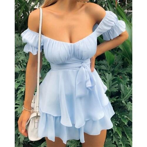 Women Sexy Backless Bodycon Dress Party Tiered Ruffle Ruched Cami Dress Casual Dress Elegant Fashion Chic Dress