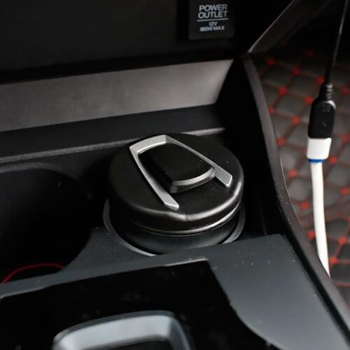 1PC Portable Auto Blue LED Light Smokeless Ashtray Car Truck LED Cigarette Smoke Car Ashtray Cigarette Holder Anti-slip Rubber