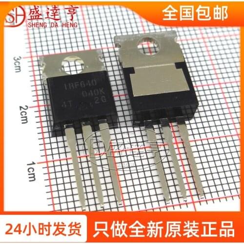 10Pcs/Lot IRF640PBF IRF640 18A 600V TO220 DIP MOSFET Transistor NEW Original In Stock