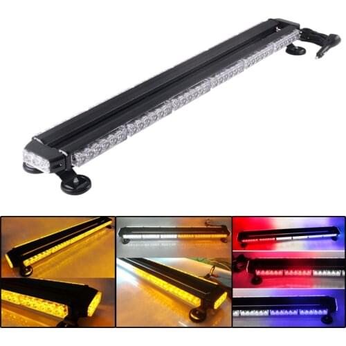 78LED Car Warning Flash Strobe Light Bar Tractor Agricultural AVT Offroad Emergency Security LED Lights Bar Amber Red White Blue