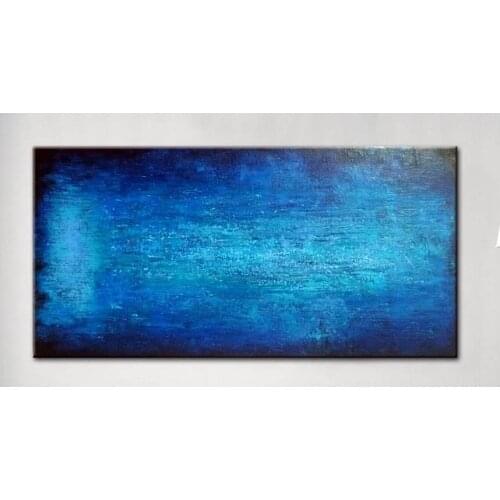 Abstract Canvas Art Wall Oil Painting Large Home Decor Modern Painting Blue for Pub Bar Hand Painted Original Quality