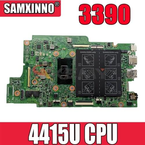 Akemy FOR Dell Latitude 3390 Laptop Motherboard Pentium 4415U CPU 17810-1 28JF7 DDR4 CN-02J4JT 2J4JT Mainboard 100% tested