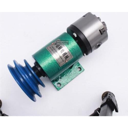 Free shipping Lathe spindle assembly with flange connection plate transition plate 80/125/160 spindle three-jaw four-jaw chuc